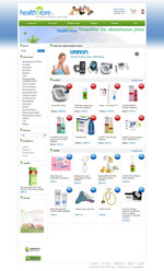 Разработка, новой версии, интернет магазина Healthstore.lv